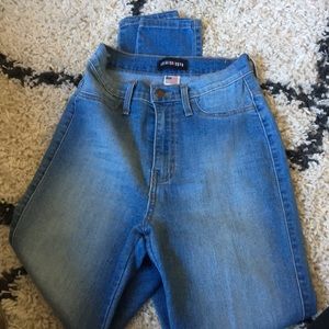 High waist skinny jeans